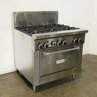 Garland GF36-6R 6 Burner Range Oven