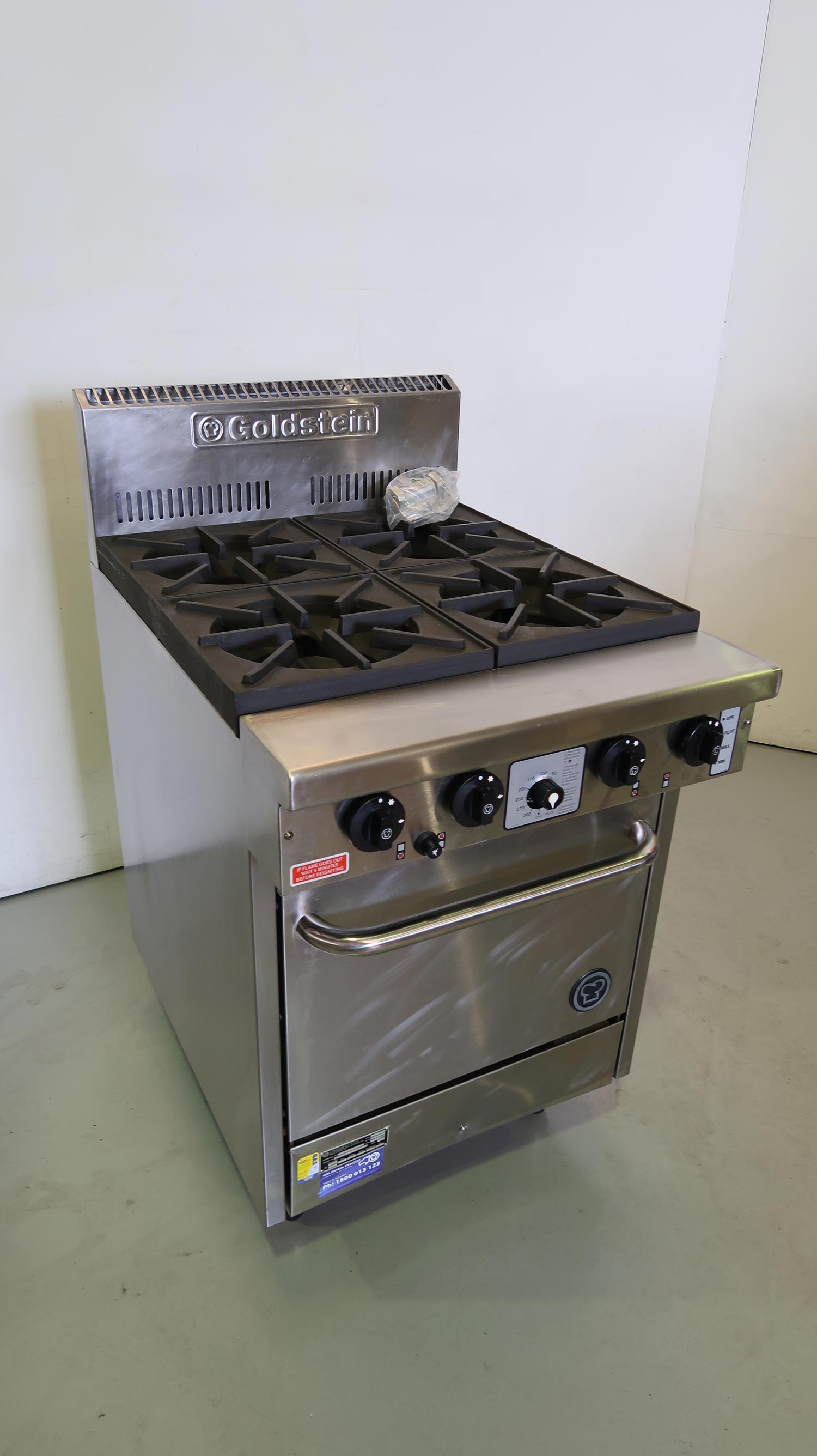 Goldstein PF420 4 Burner Range Oven