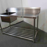 FED SSBD7-1500L/A Left Inlet Single Sink