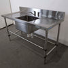 Stainless Steel Sink Bench with Splashback