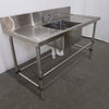 Stainless Steel Sink Bench with Splashback
