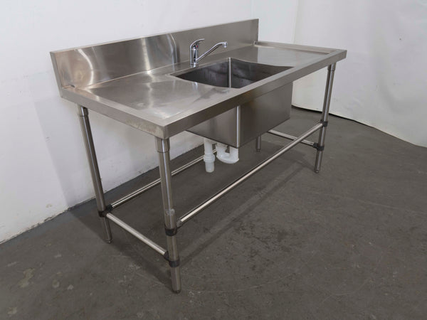 Stainless Steel Sink Bench with Splashback