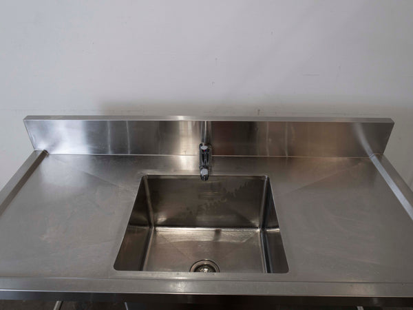 Stainless Steel Sink Bench with Splashback