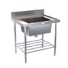SIMPLY SS Single Centre Bowl Sink Bench 900w