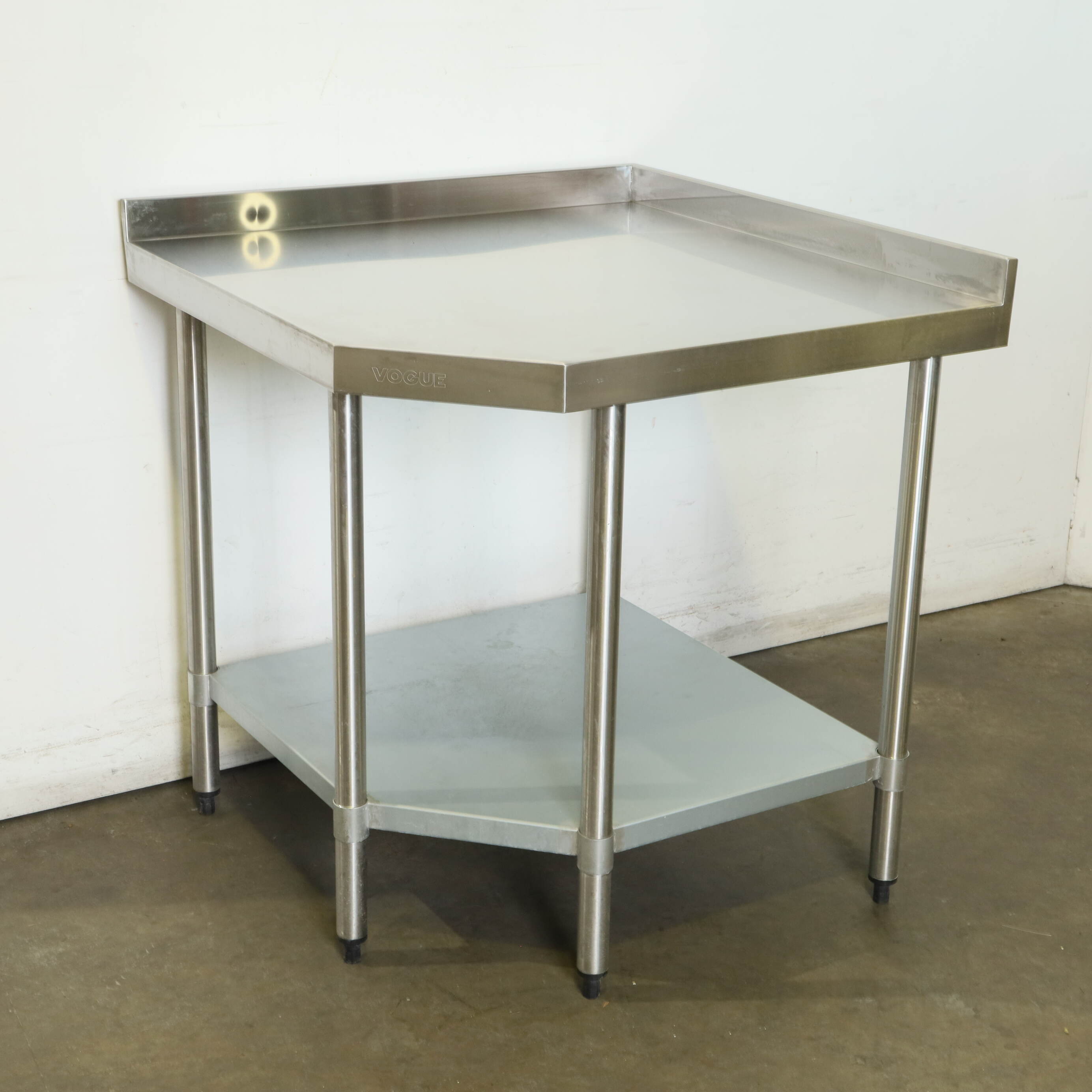 Vogue GL278 Stainless Steel Corner Bench