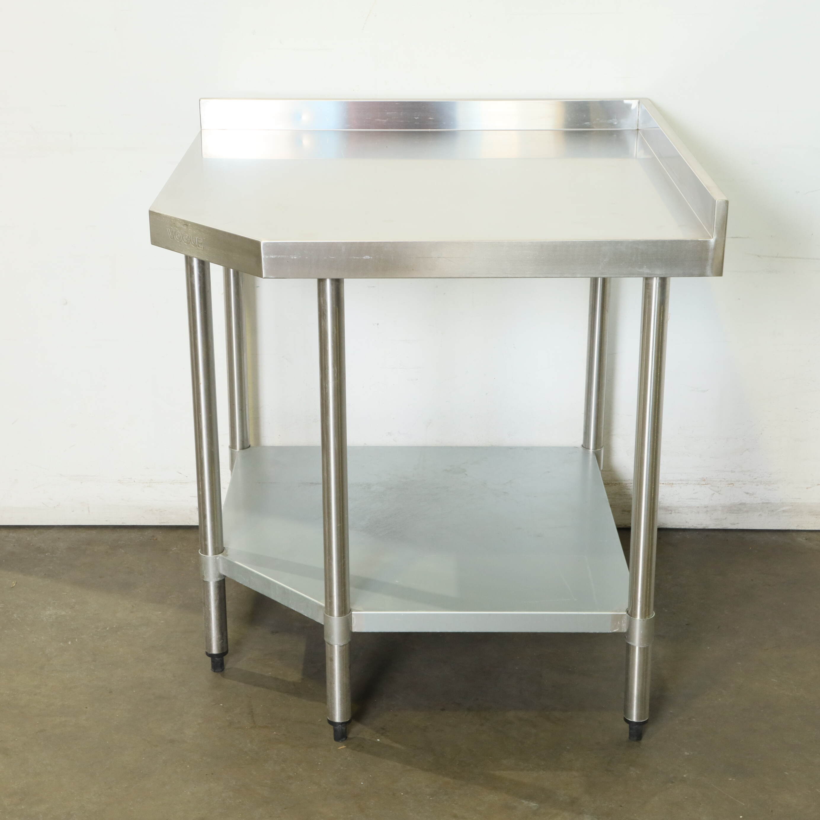 Vogue GL278 Stainless Steel Corner Bench
