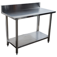 Stainless Steel Bench with Splashback