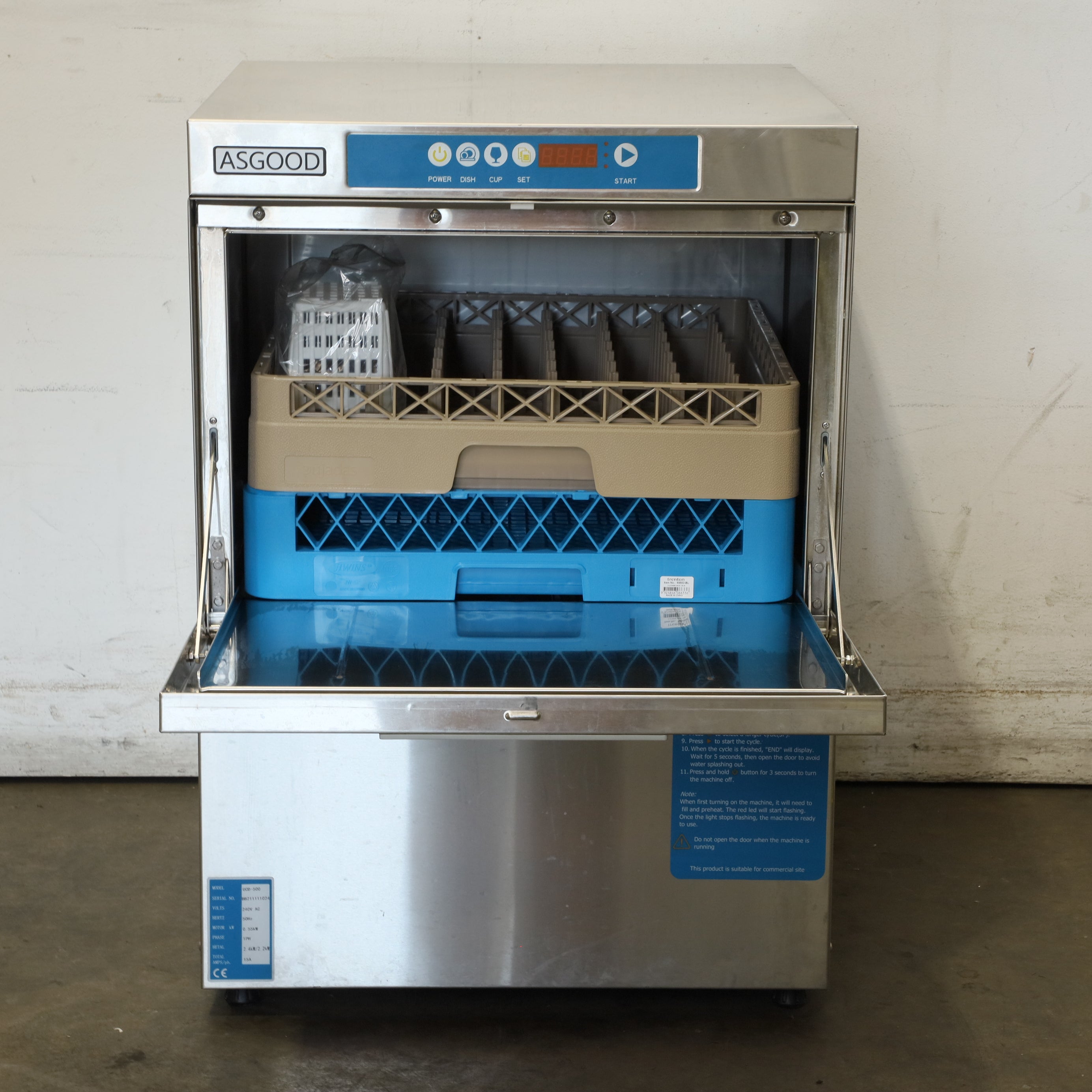 Asgood UCD-500 Undercounter Dishwasher