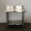 Stainless Steel Bench With Splashback 1000 x 700