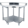 KSS 05-900L - Corner Bench With Undershelf & Splashback