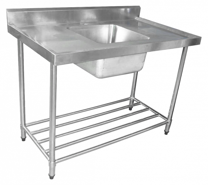 KSS 06-1500L - Sink With Splashback & Pot Rack