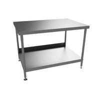 QSR Dough Bench 2000mm x 800mm 1 x Mid Shelf + Splashback