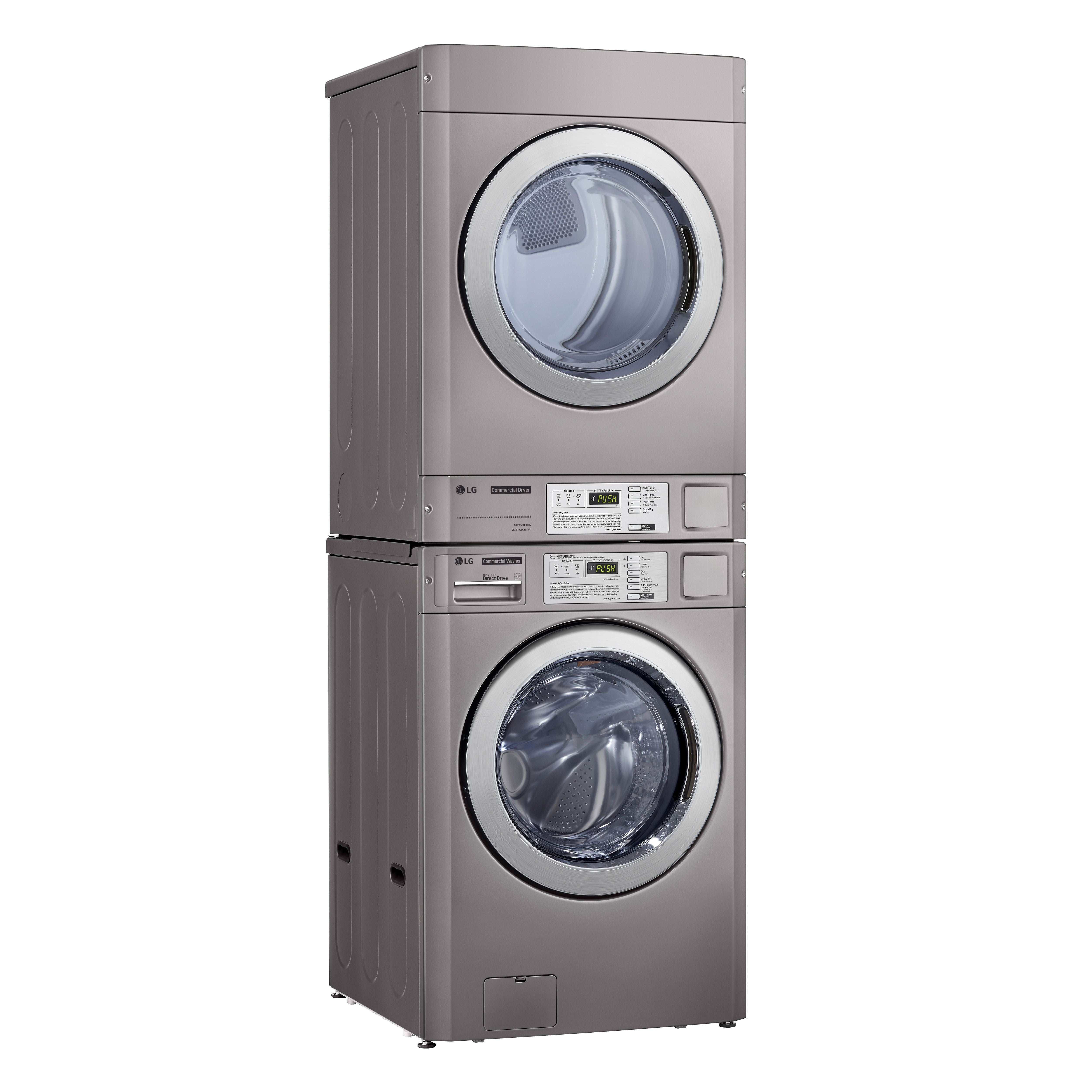 LG Commercial CWG27MDORS/RN1329CN7P - 10kg Stacked Washer & Gas Dryer