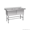 Modular Systems 1410-6-DSB - Stainless Steel Double Deep Pot Sink