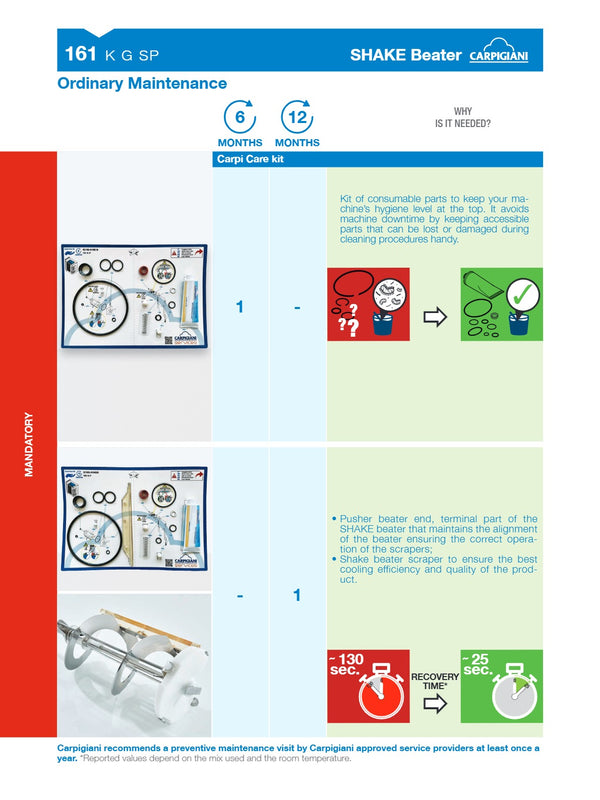 Carpigiani 161 K G SP - Countertop Shake Machine