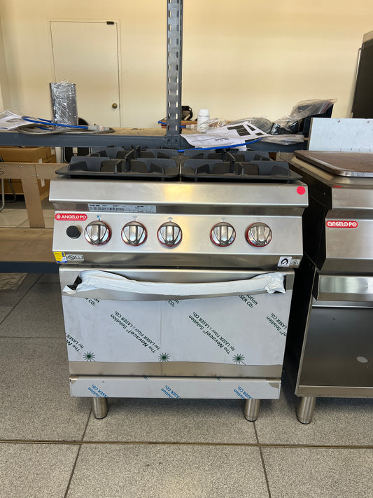 Angelo PO 1G1FA0G 4 Burner Range Oven