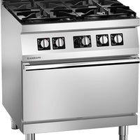 Angelo Po Icon7000 1S1FA0G - 4 Burner Range Oven