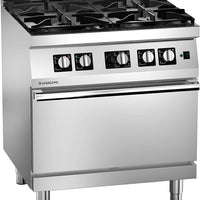 Angelo Po Icon7000 1S1FA0GV - 4 Burner Range Oven