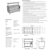 Culinaire CH.BMHC.U.GSF.6 - Bain Marie Hot Cupboard With Flat Glass Gantry