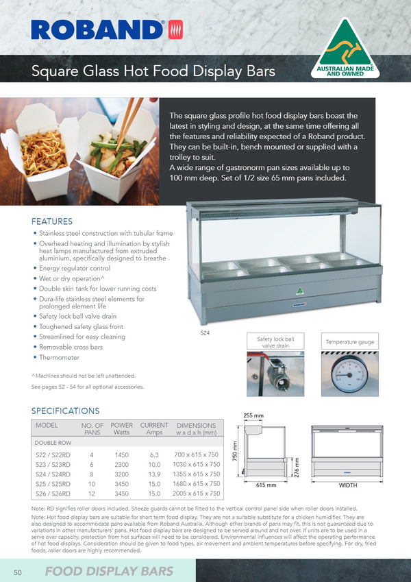Roband S26RD - Hot Food Display