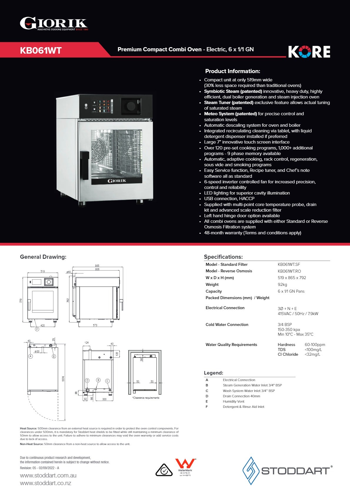 Thumbnail - Giorik Kore KB061WT.RO - Combi Oven