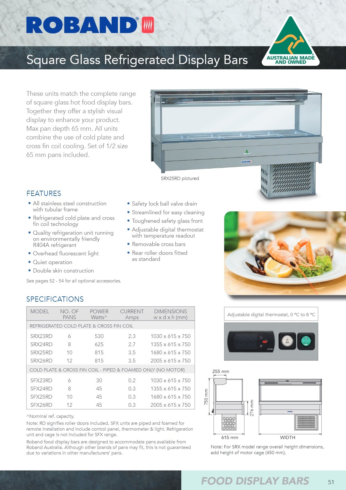 Roband SFX26RD - Cold Food Display