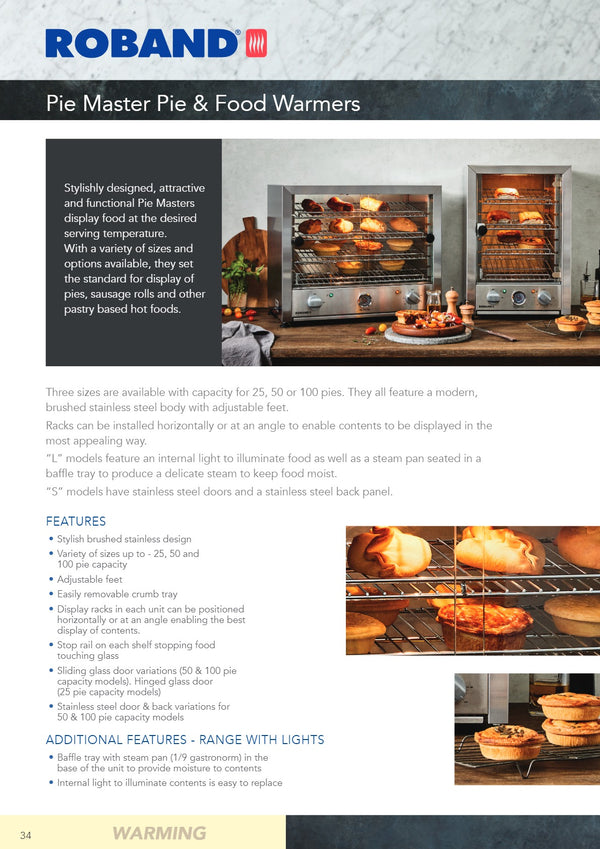 Roband Pie Master PM25L - Pie Warmer