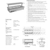 Culinaire CH.BMC.D.GSF.6 - Drop In Bain Marie With Flat Glass Gantry