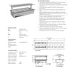 Culinaire CH.BMC.D.GSF.8 - Drop In Bain Marie with Flat Glass Gantry
