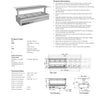 Culinaire CH.BMC.U.GSF.6 - Under Counter Bain Marie With Flat Glass Gantry