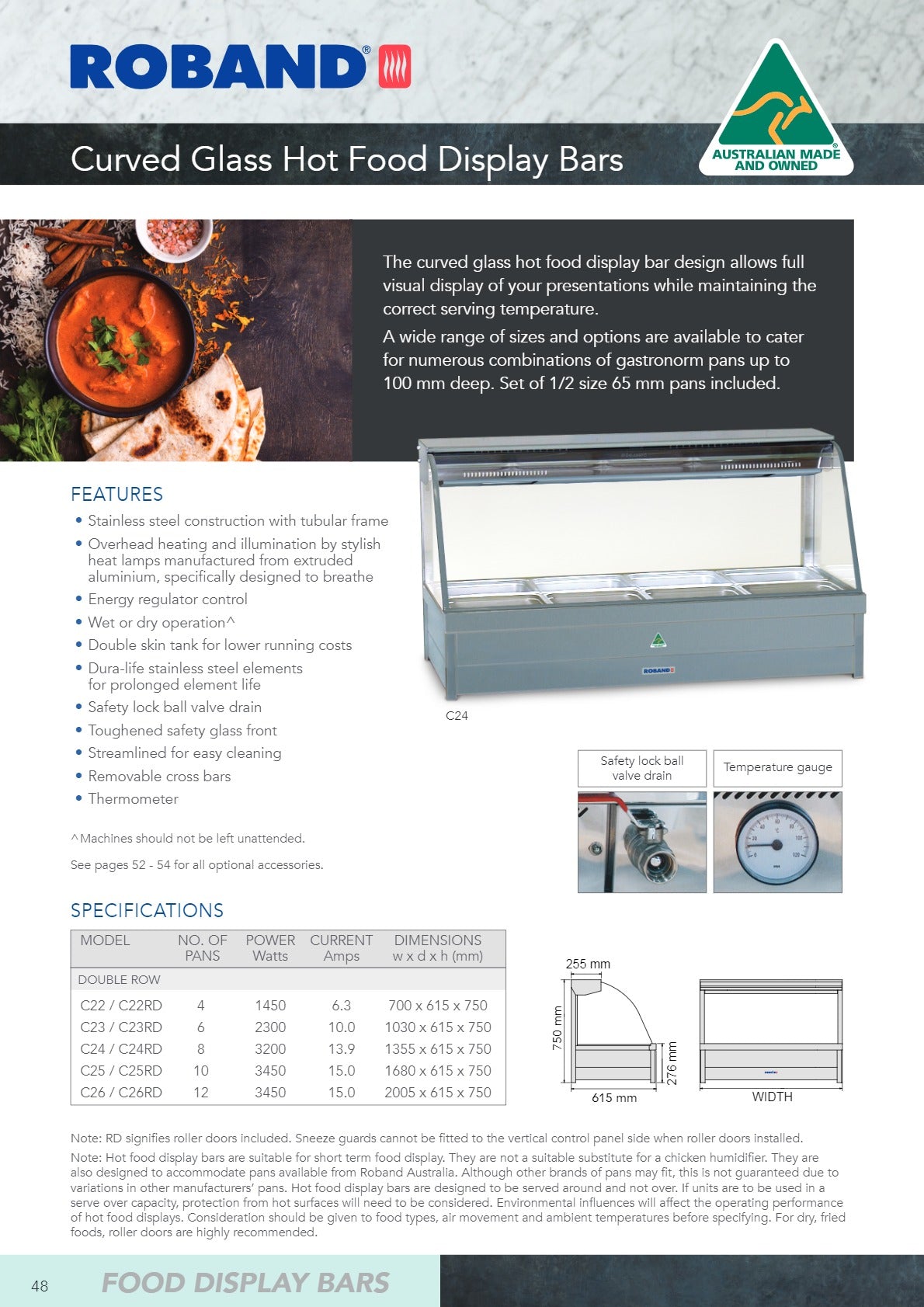 Roband C26 - Hot Food Display