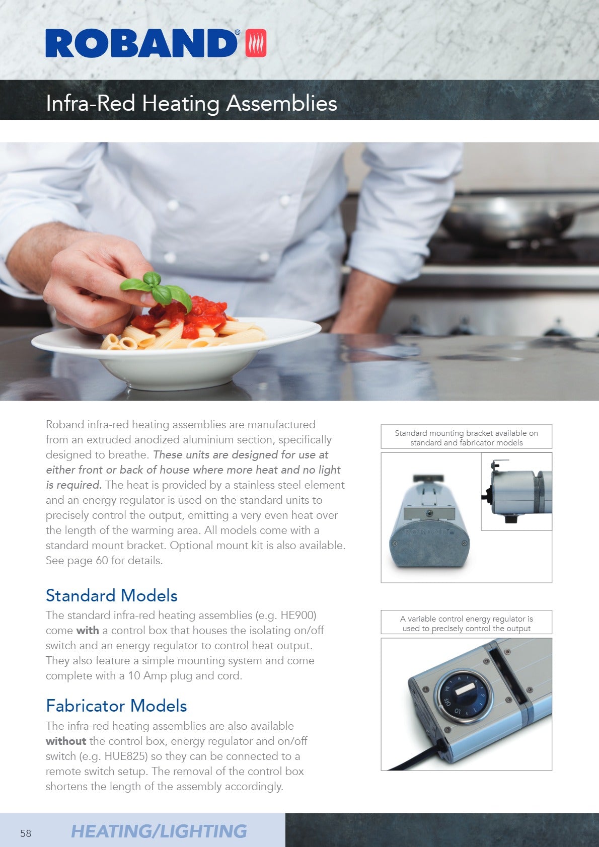 Rob Heating Module Roband HE1800 - Infra-Red Heating Assembly | SilverChef