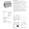 Culinaire CR.IBSS.CWCF.U.GSF.4 - Mobile Refrigerated Island Buffet with Flat Glass Gantry
