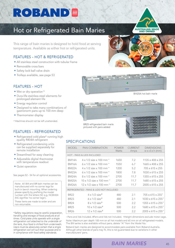 Roband BR22 - Refrigerated Bain Marie