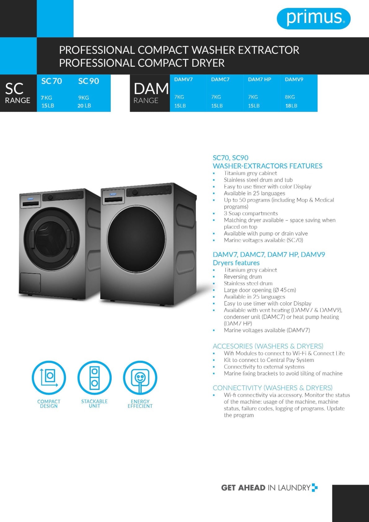 Thumbnail - Primus DAM7HP - Compact Dryer