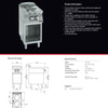 Giorik 700 Series CE72TGT - Cook Top with Open Base