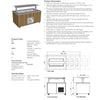 Culinaire CR.IBSJ.CWCF.U.GSF.6 - Mobile Refrigerated Island Buffet With Flat Glass Gantry