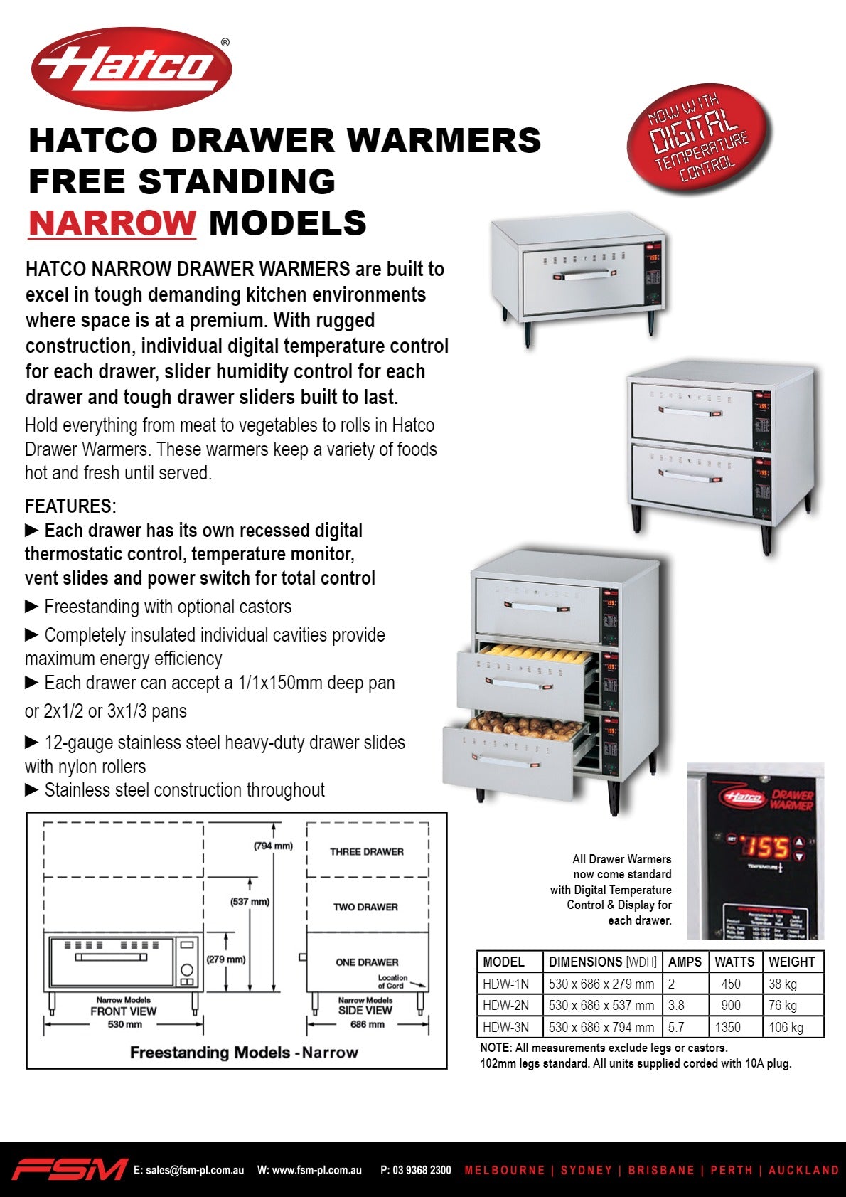 Hatco HDW-1N - Drawer Warmer