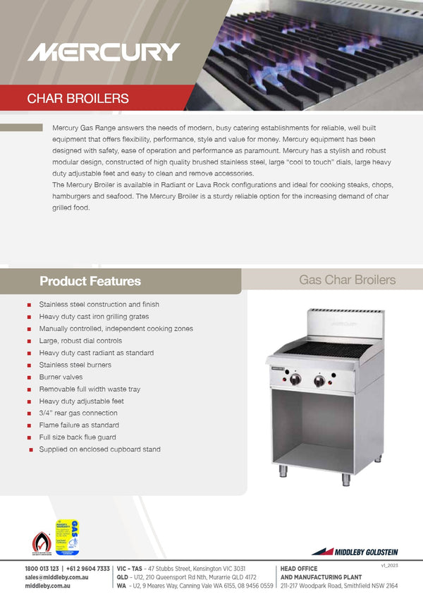 Mercury MCN-36-FR - Char Grill
