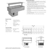 Culinaire CR.CWCF.D.GSF.8 - Drop-In Cold Well With Flat Glass Gantry