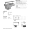 Culinaire CR.CWCF.D.GSF.4 - Drop-In Cold Well With Flat Glass Gantry
