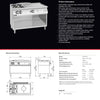 Giorik 700 Series TG76GTLT - Cook Top with Open Base