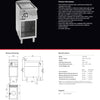 Giorik 700 Series TG720GT - Cook Top with Open Base
