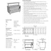 Culinaire CH.BMHC.U.GSF.8 - Bain Marie Hot Cupboard With Flat Glass Gantry
