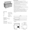 Culinaire CR.IBSS.CWCF.U.GSF.8 - Mobile Refrigerated Island Buffet With Flat Glass Gantry