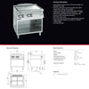 Giorik 700 Series TE740GT - Cook Top with Open Base
