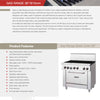 Mercury M36S-6F - Range Oven