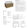 Culinaire CH.IBSJ.BMC.U.GSF.6 - Heated Mobile Island Buffet