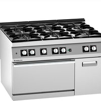 Angelo Po Icon9000 2N1FAAGV-3MM - 6 Burner Range Oven