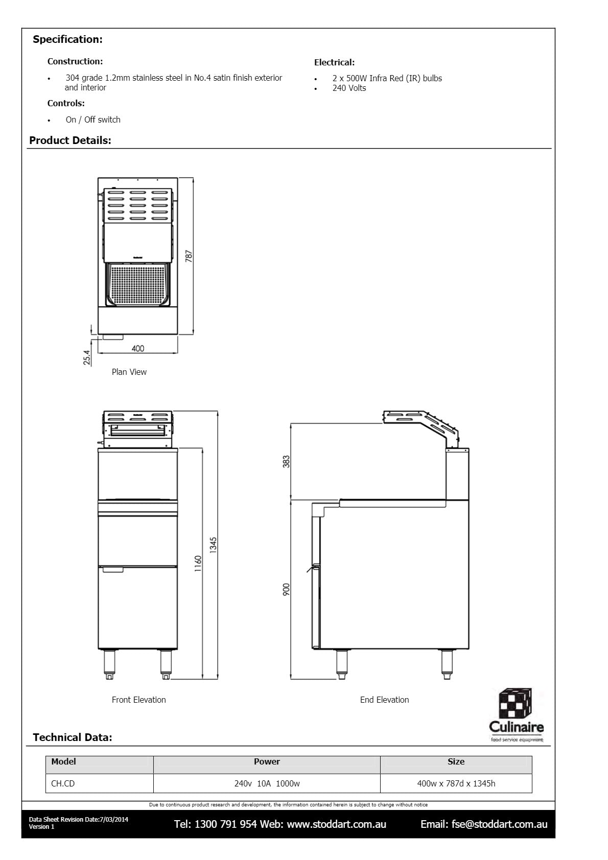 Culinaire CH.CD.AGP - Chip Dump